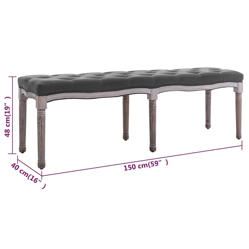 Padded Storage Bench with Solid Wood Frame
