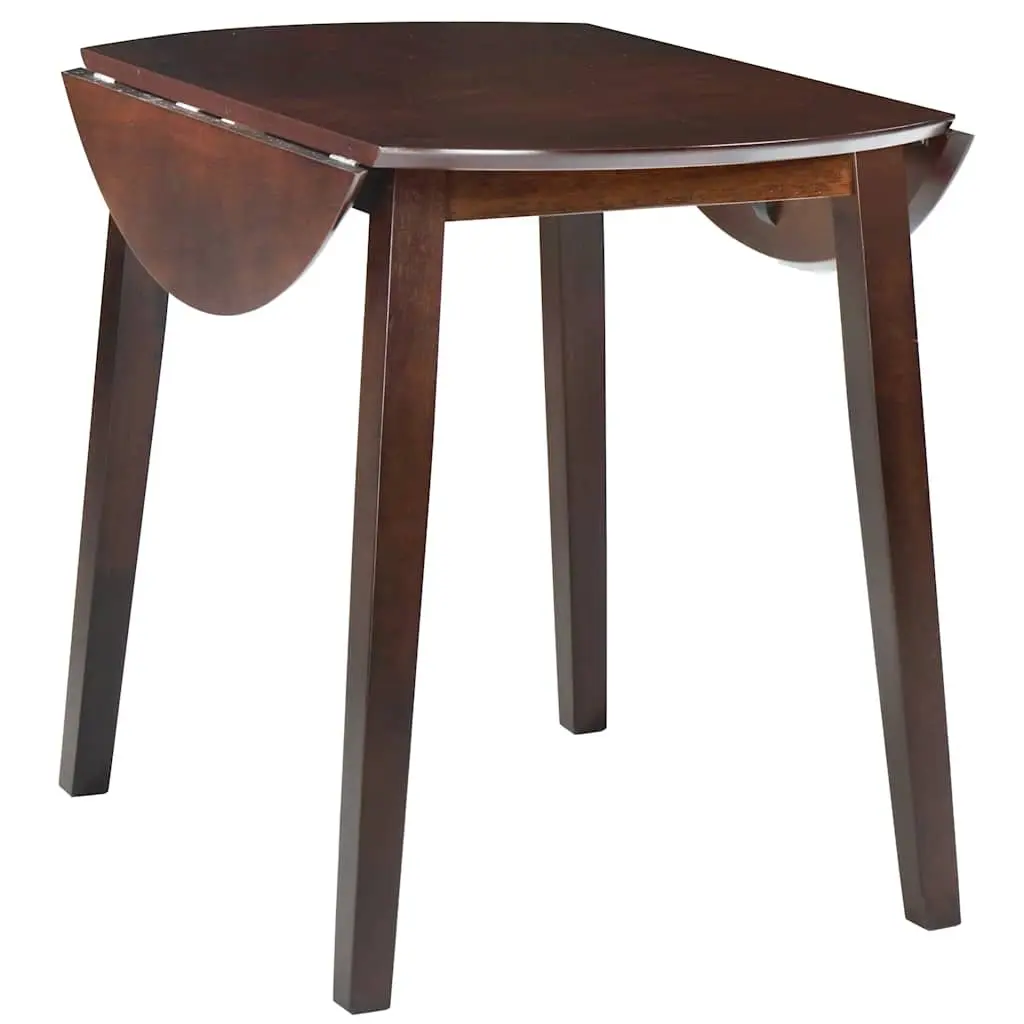Round Drop-Leaf Dining Table for Compact Spaces