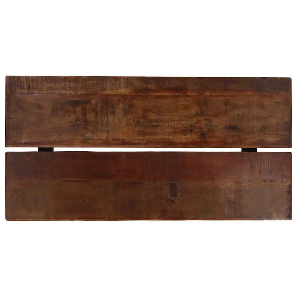 7-Piece Industrial Retro Bar Set with Reclaimed Wood