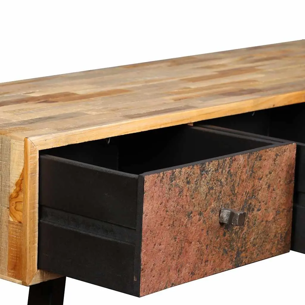 Vintage Console Table 120x30x76cm Solid Reclaimed Teak