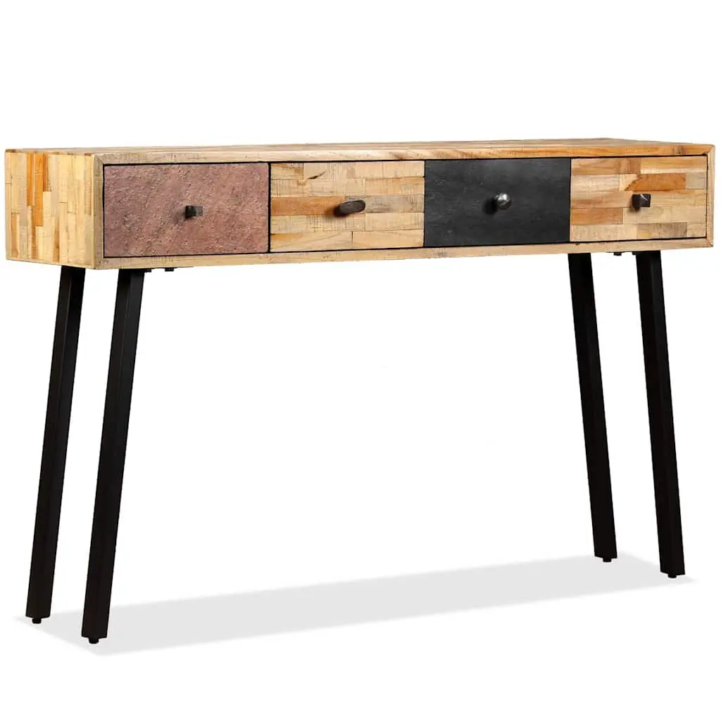 Vintage Console Table 120x30x76cm Solid Reclaimed Teak