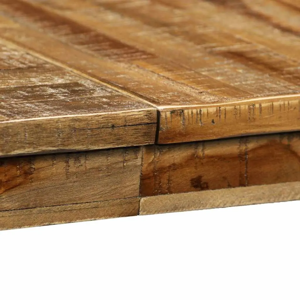 Dining Table Reclaimed Teak Steel 180x90x76cm Brown