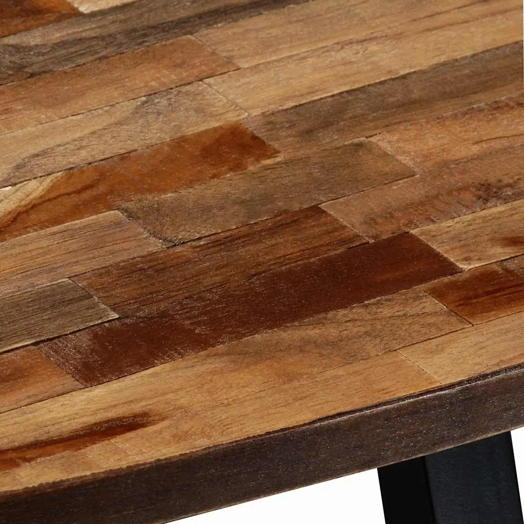 Oval Coffee Table Reclaimed Teak Solid Wood 120x60x30cm Brown