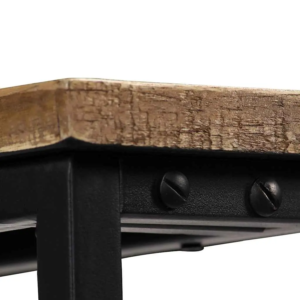 Solid Reclaimed Teak Console Table in Brown