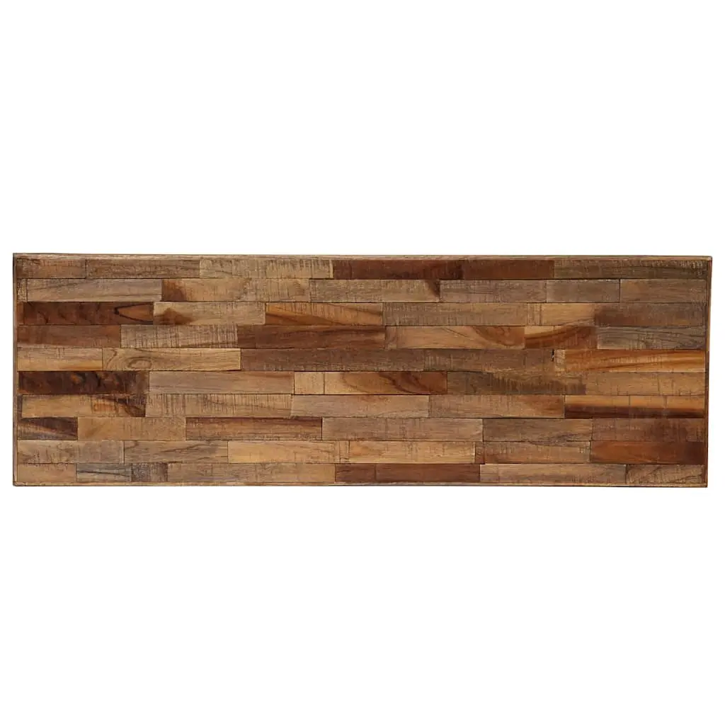 Solid Reclaimed Teak Console Table in Brown