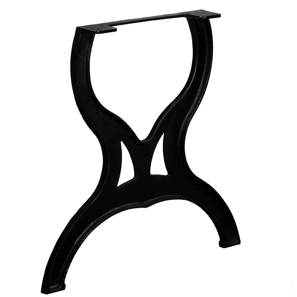 Cast Iron X-Frame Table Legs for Industrial Style