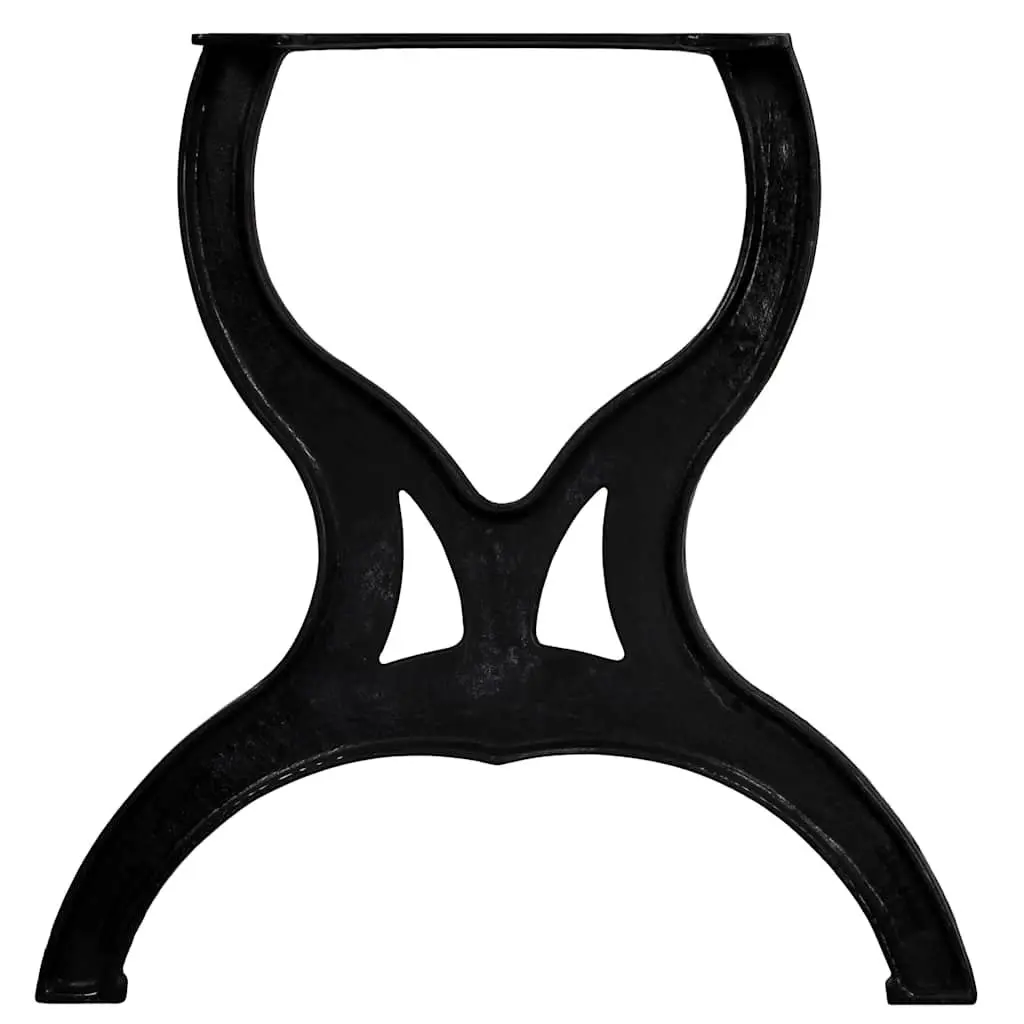 Cast Iron X-Frame Table Legs for Industrial Style
