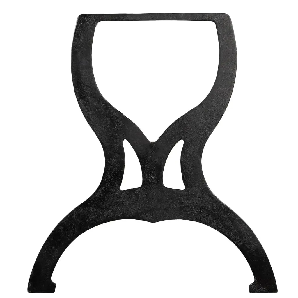 Bench Legs Cast Iron Black Industrial Style X-Frame 2 Piece