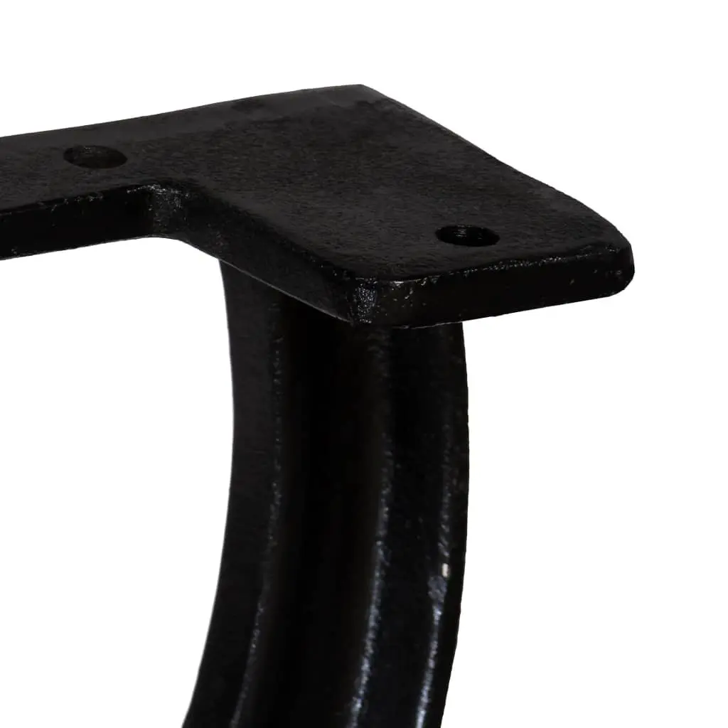 Bench Legs Cast Iron Black Industrial Style X-Frame 2 Piece