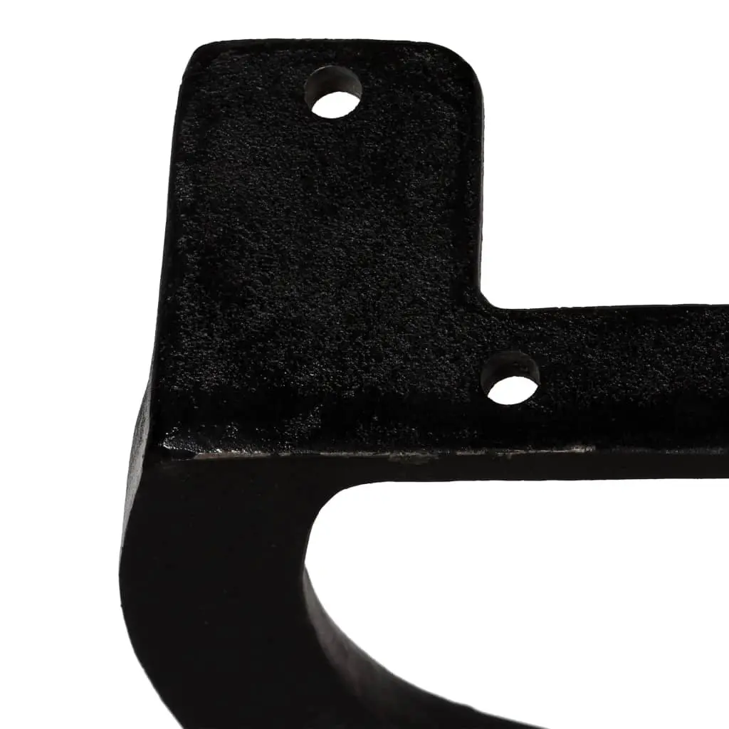 Bench Legs Cast Iron Black Industrial Style X-Frame 2 Piece