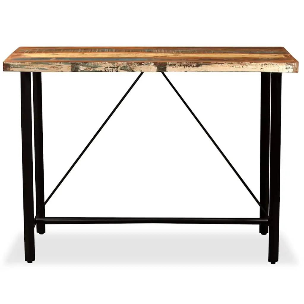 Industrial Solid Wood Bar Table 120x60x107 cm