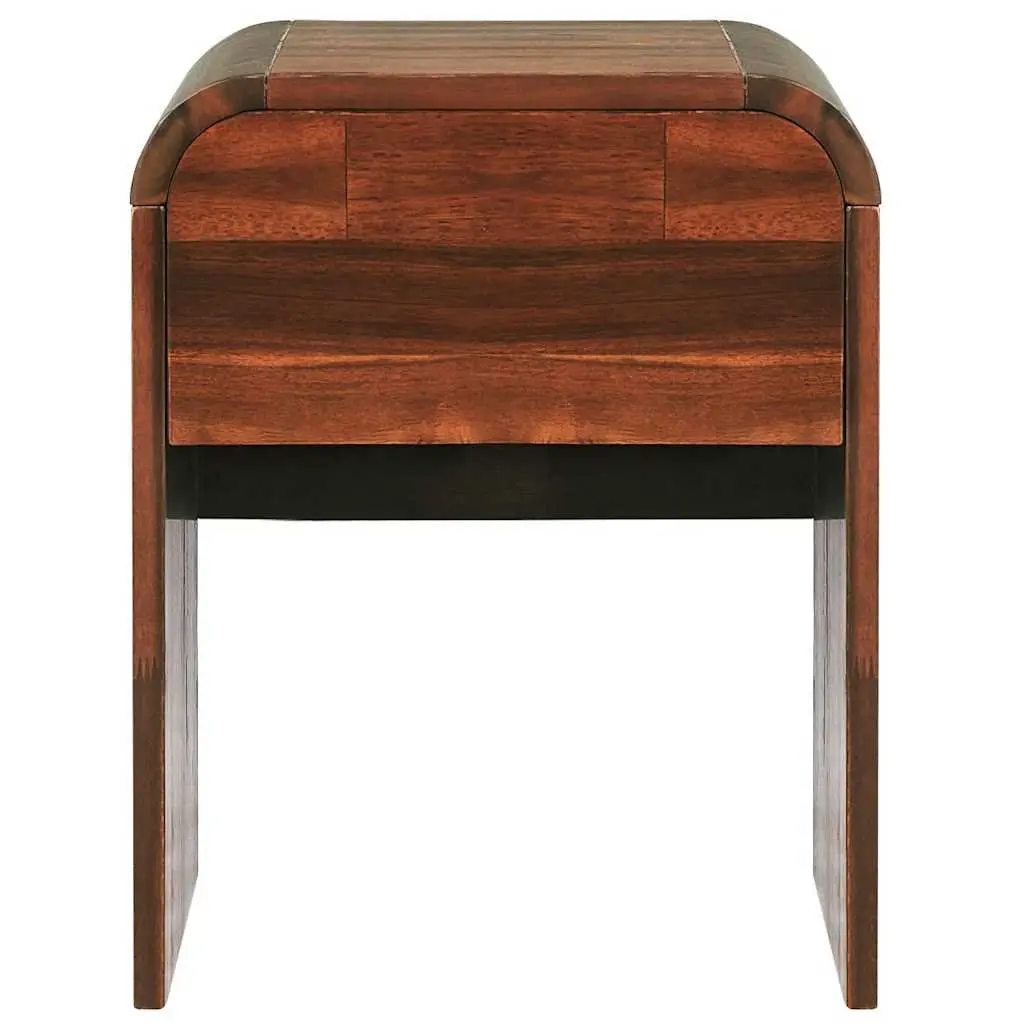 Bedside Table Solid Wood Brown 41.5W x 42D x 52H cm
