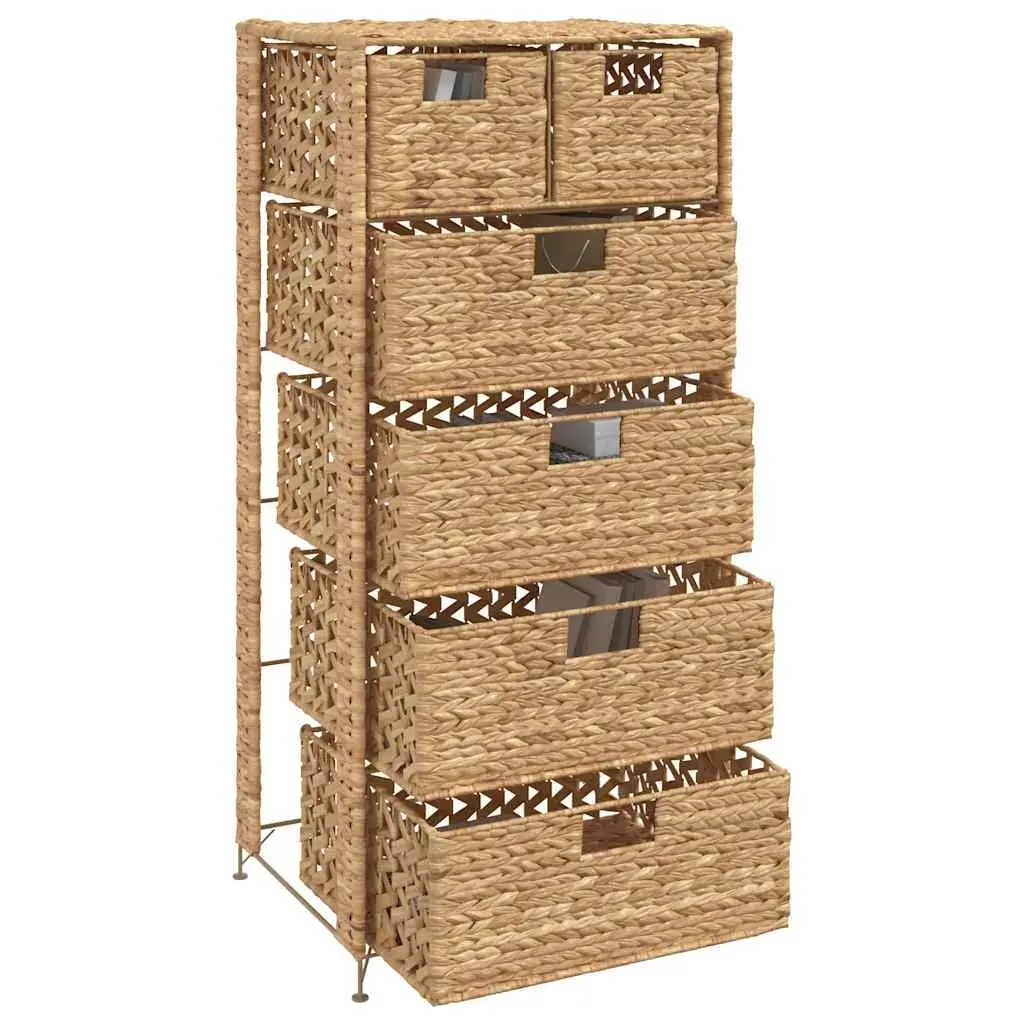 Storage Cabinet with 6 Baskets in Brown