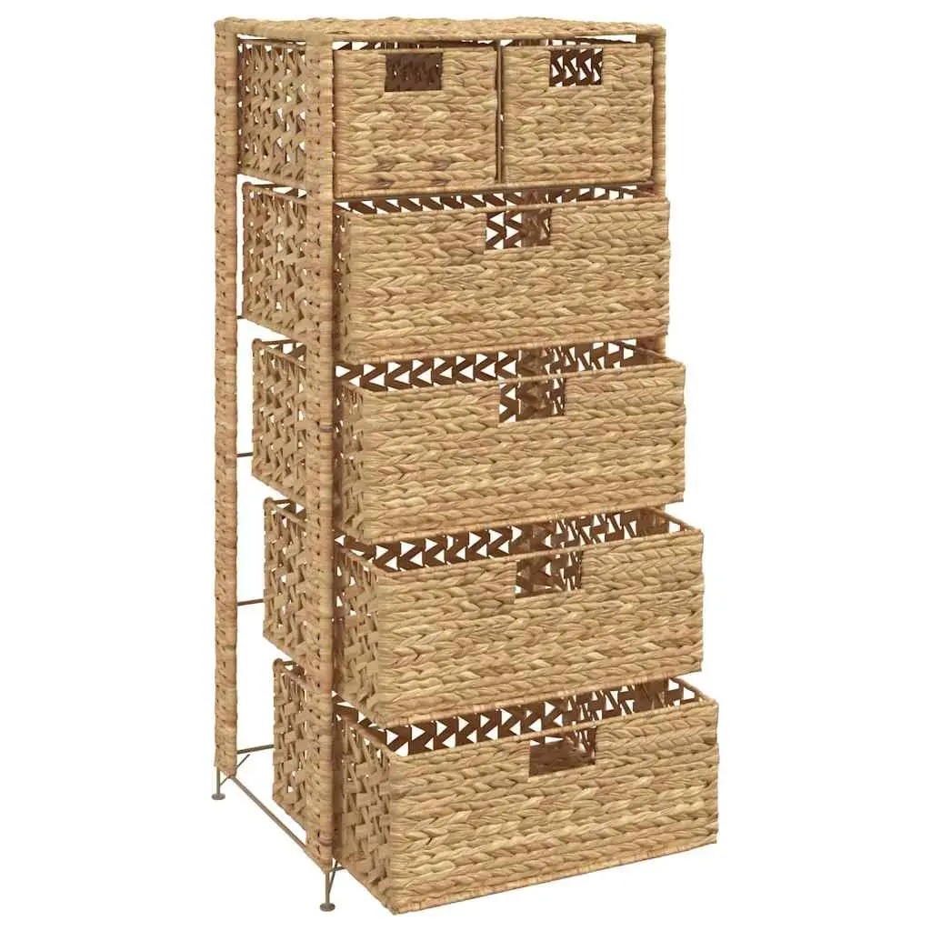 Storage Cabinet with 6 Baskets in Brown