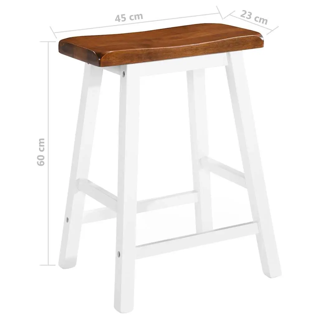 Brown Wood Bar Table and Stool Set for Dining