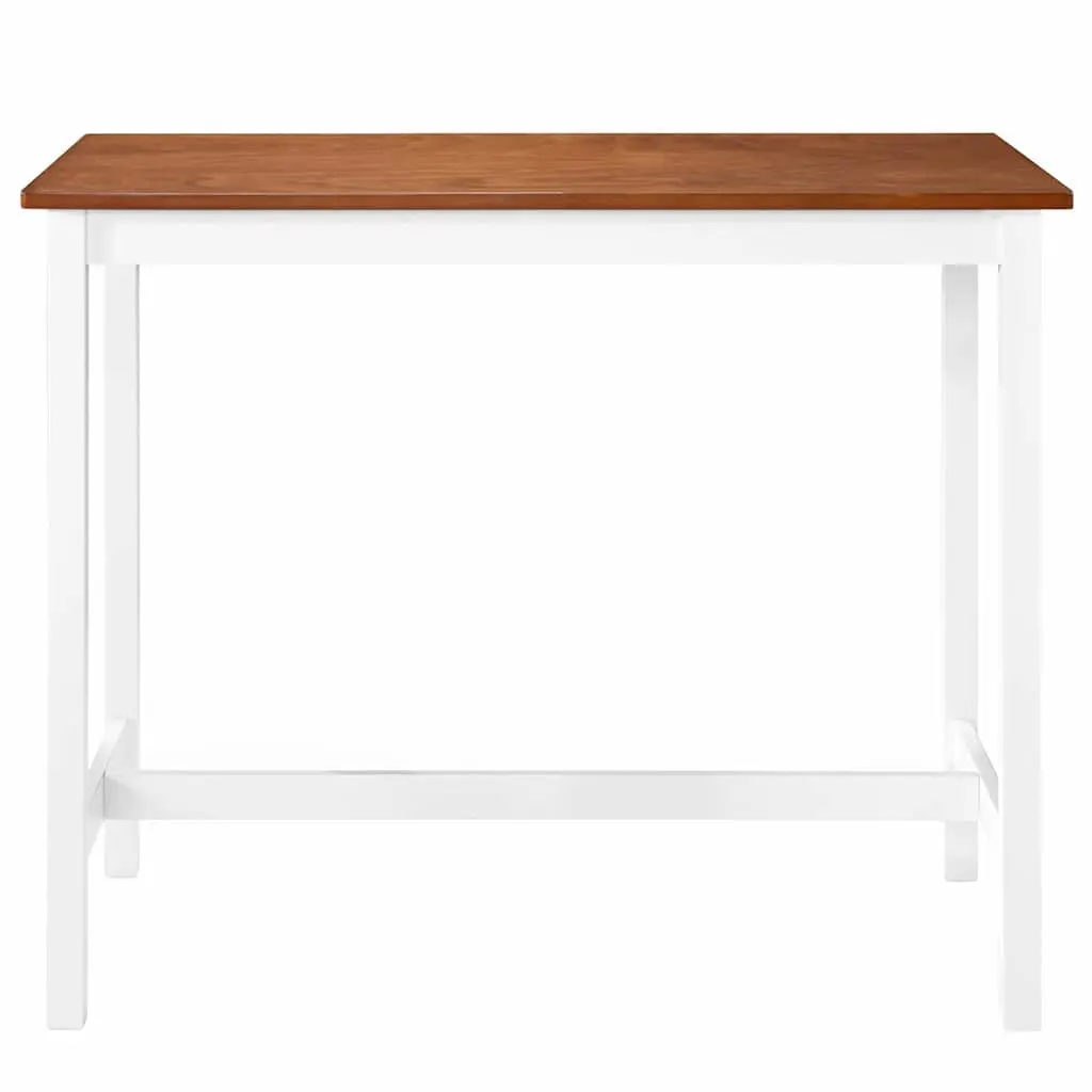 Brown Bar Table with Solid Wooden Legs