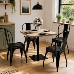 Square Bistro Dining Table 80x80cm for Coffee Shops