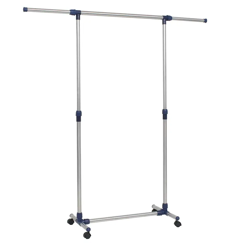 Adjustable Clothes Rack with Rolling Castors