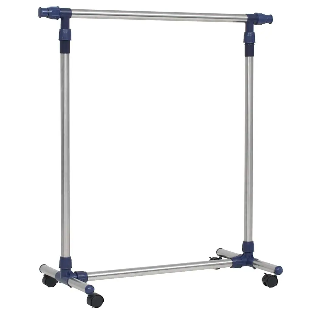 Adjustable Clothes Rack with Rolling Castors