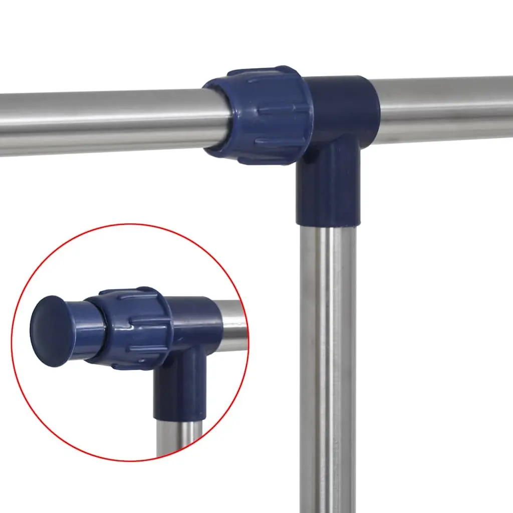 Adjustable Clothes Rack with Rolling Castors
