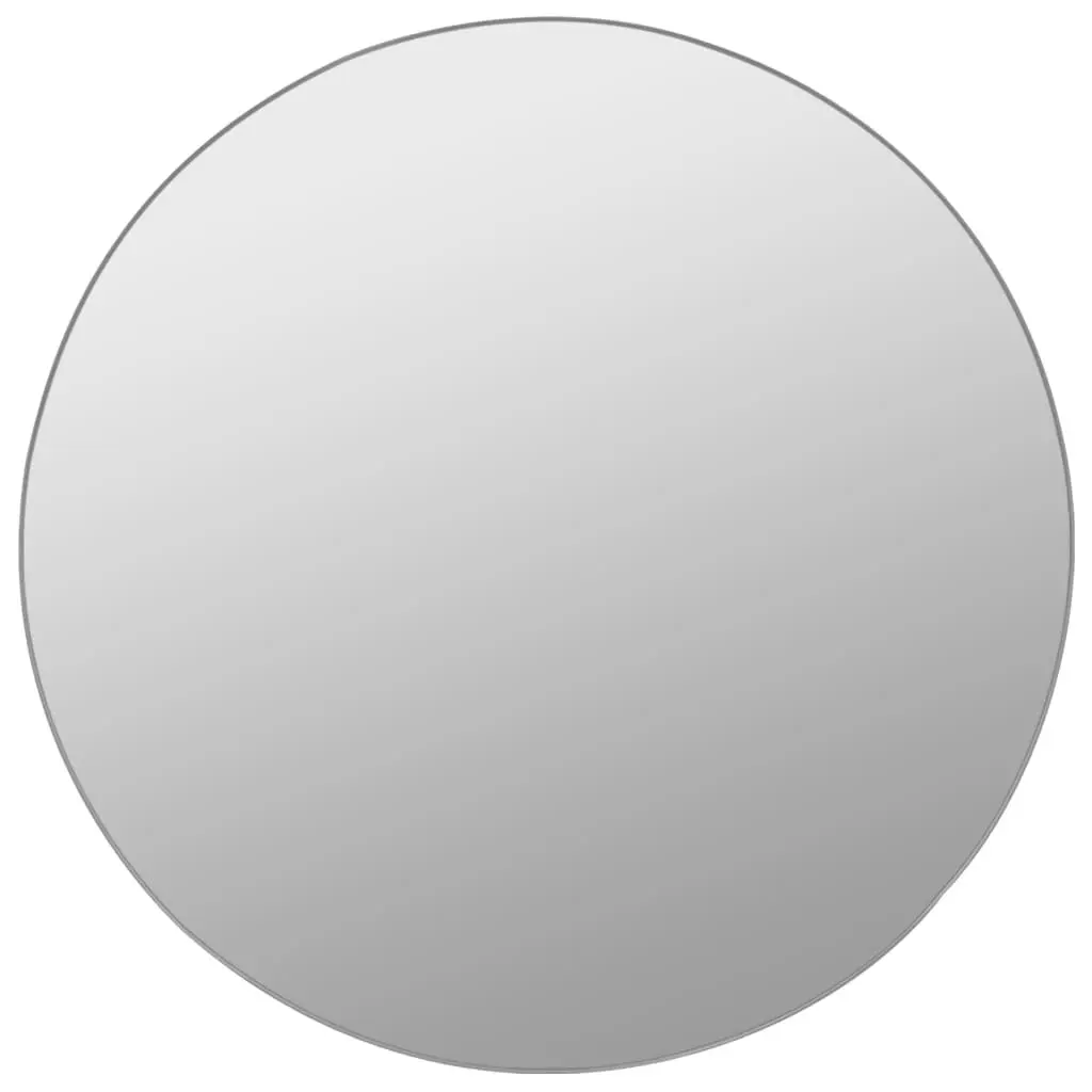 Round Wall Mirror Set 7 Piece Silver Glass Decor Home Living Room Bedroom