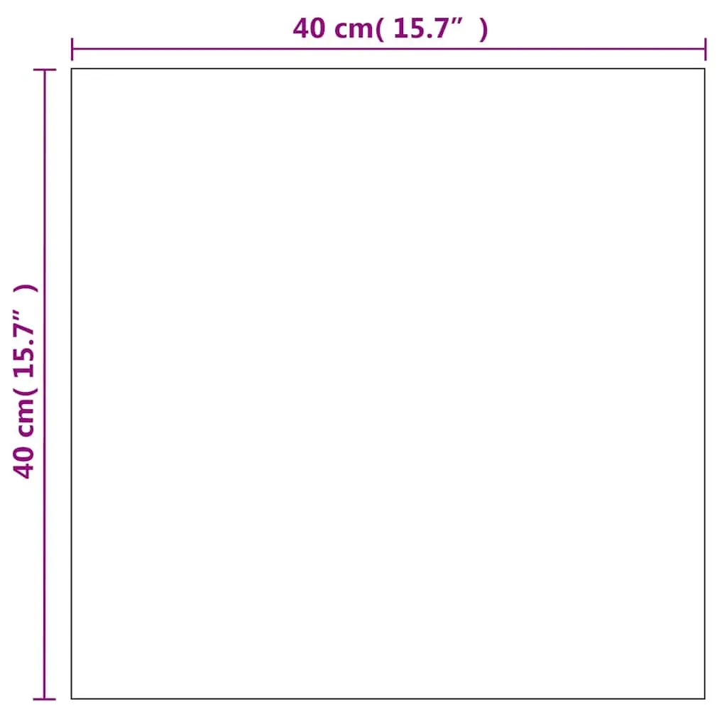 Square Wall Mirror 40x40 cm Glass Decor Bedroom Living Room Dressing Room Home