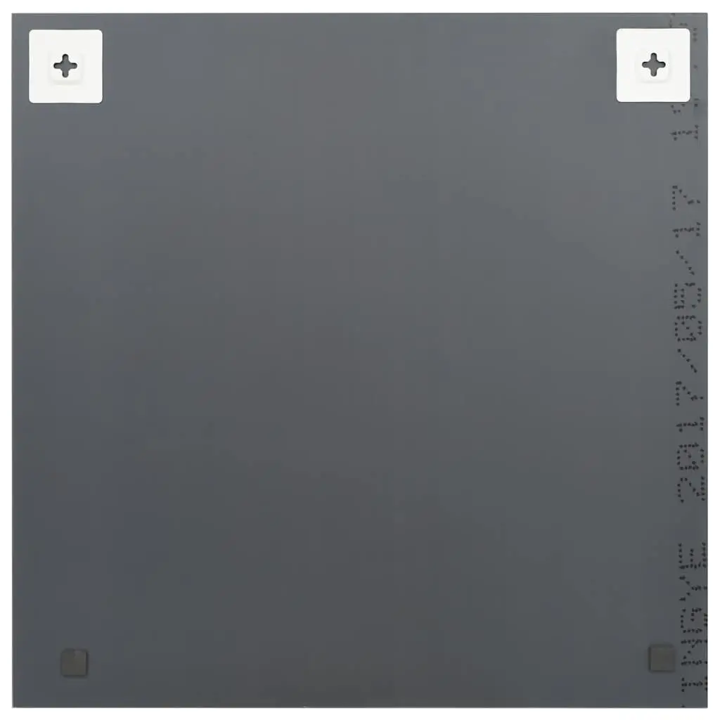 Square Glass Wall Mirror 50x50 cm Silver Finish