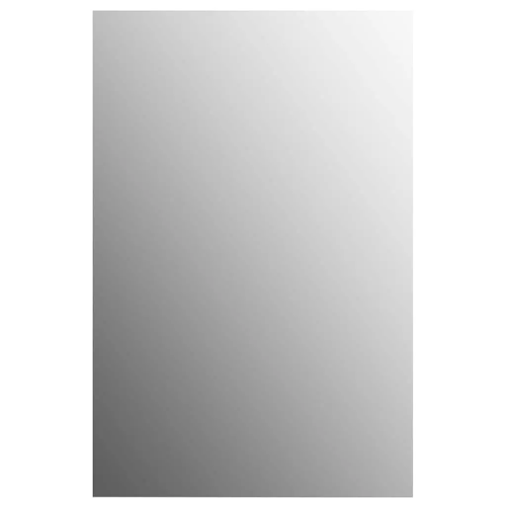 Mirror with Bevelled Edge 60x40 cm Silver for Home Decor