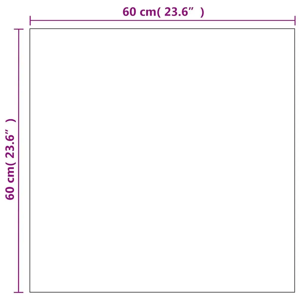 Wall Mirror Glass 60x60 cm Silver