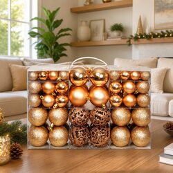 Durable Shatterproof Christmas Ball Ornament Set 100 Piece
