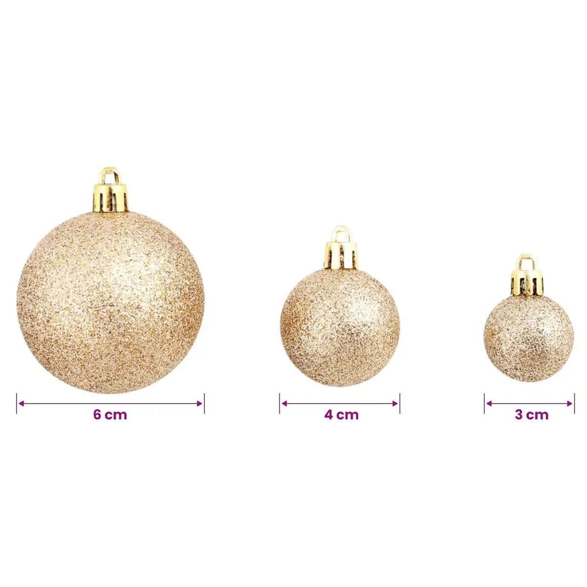 Shatterproof Christmas Ball Ornament Set 100 Piece