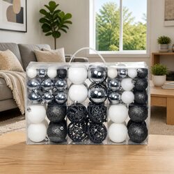 100-Piece Shatterproof Christmas Ball Ornament Set
