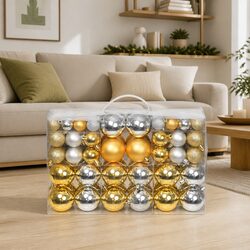 Shatterproof Christmas Balls Ornaments - 100 Pcs