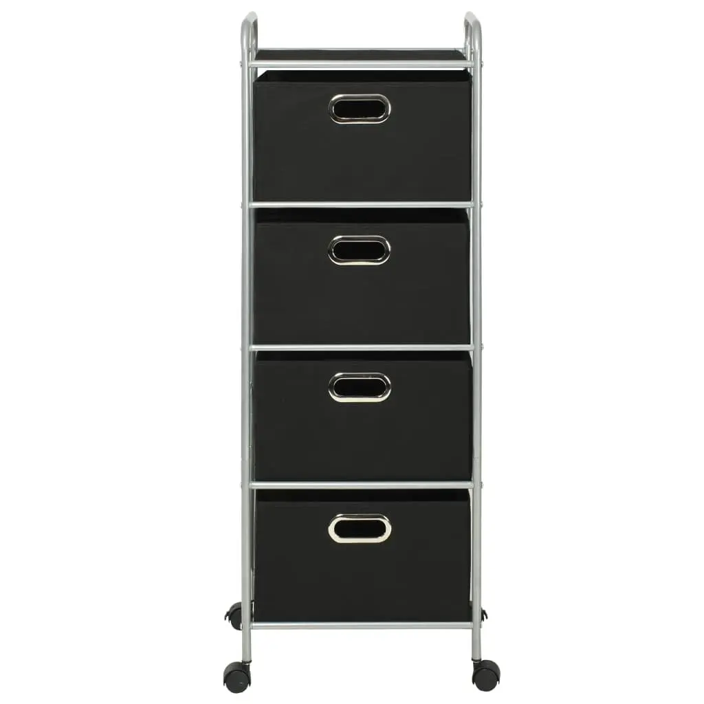 Steel Frame Shelving Unit with Storage Boxes