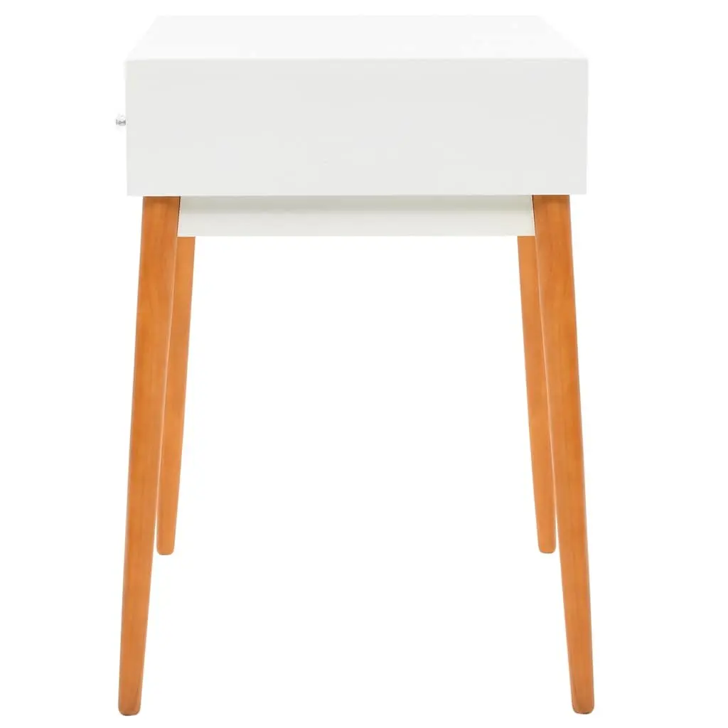 White Dressing Table with Mirror for Organized Beauty