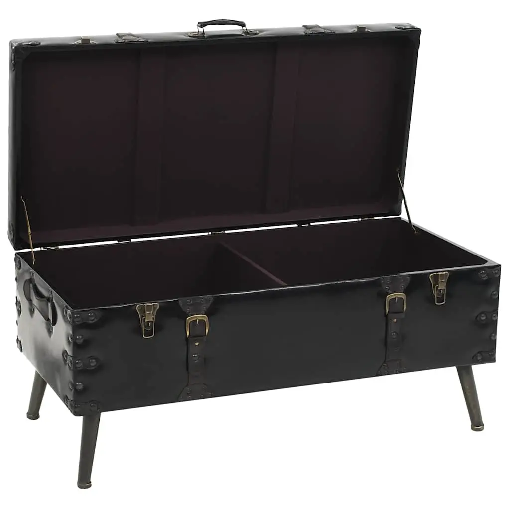 Coffee Table Trunk Design Black Storage Accent Table Living Room Furniture