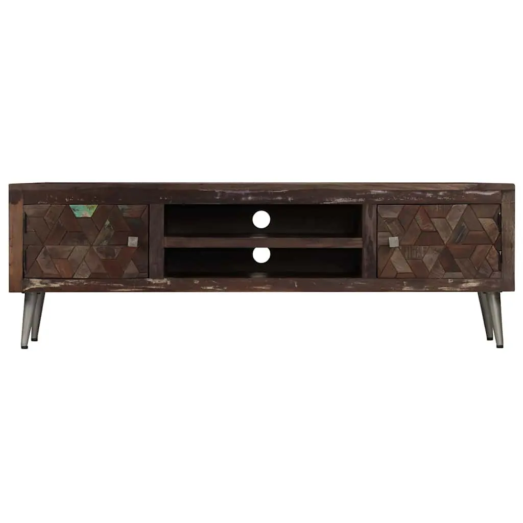 TV Cabinet Solid Reclaimed Wood 140x30x45cm Brown