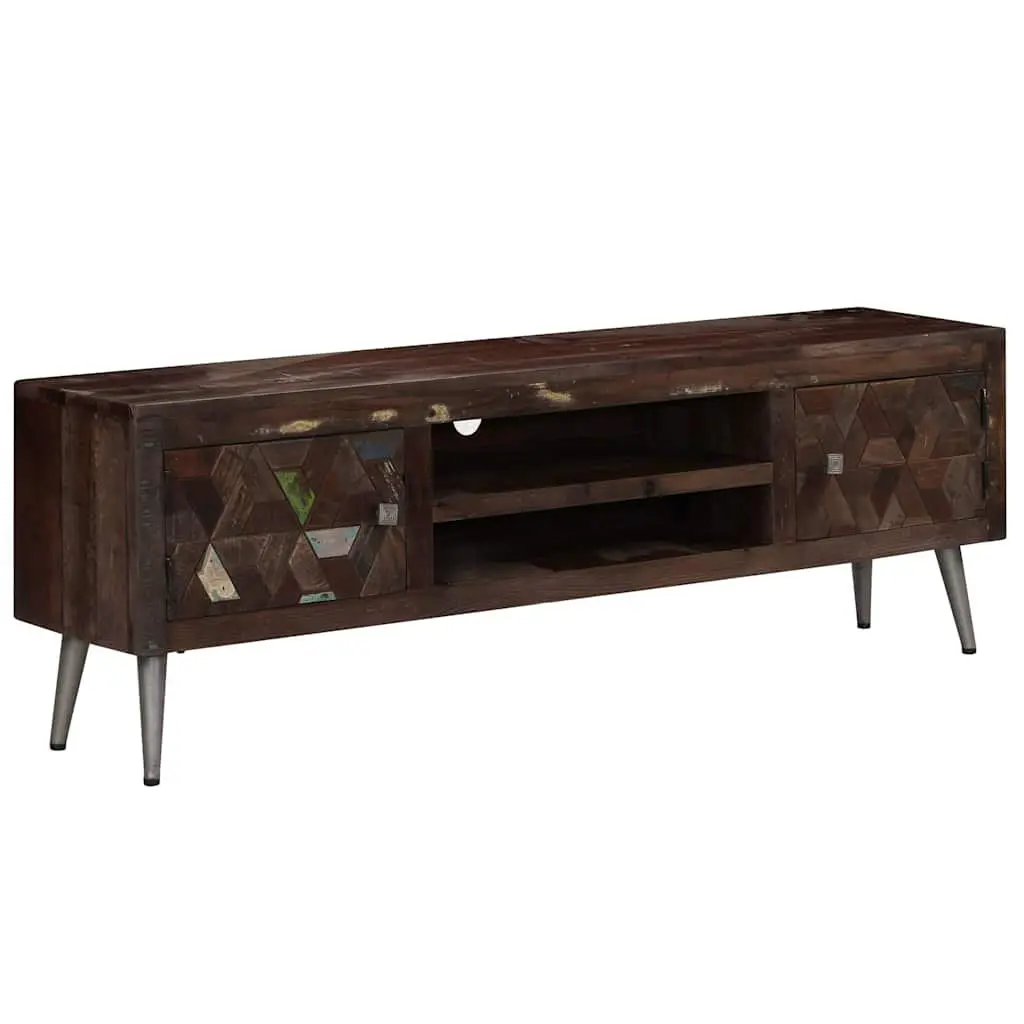 TV Cabinet Solid Reclaimed Wood 140x30x45cm Brown