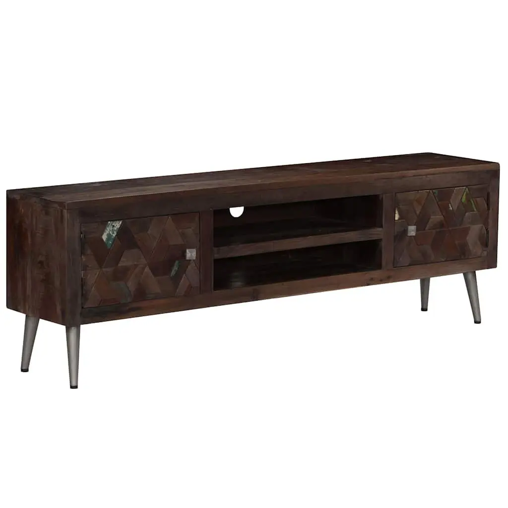 TV Cabinet Solid Reclaimed Wood 140x30x45cm Brown