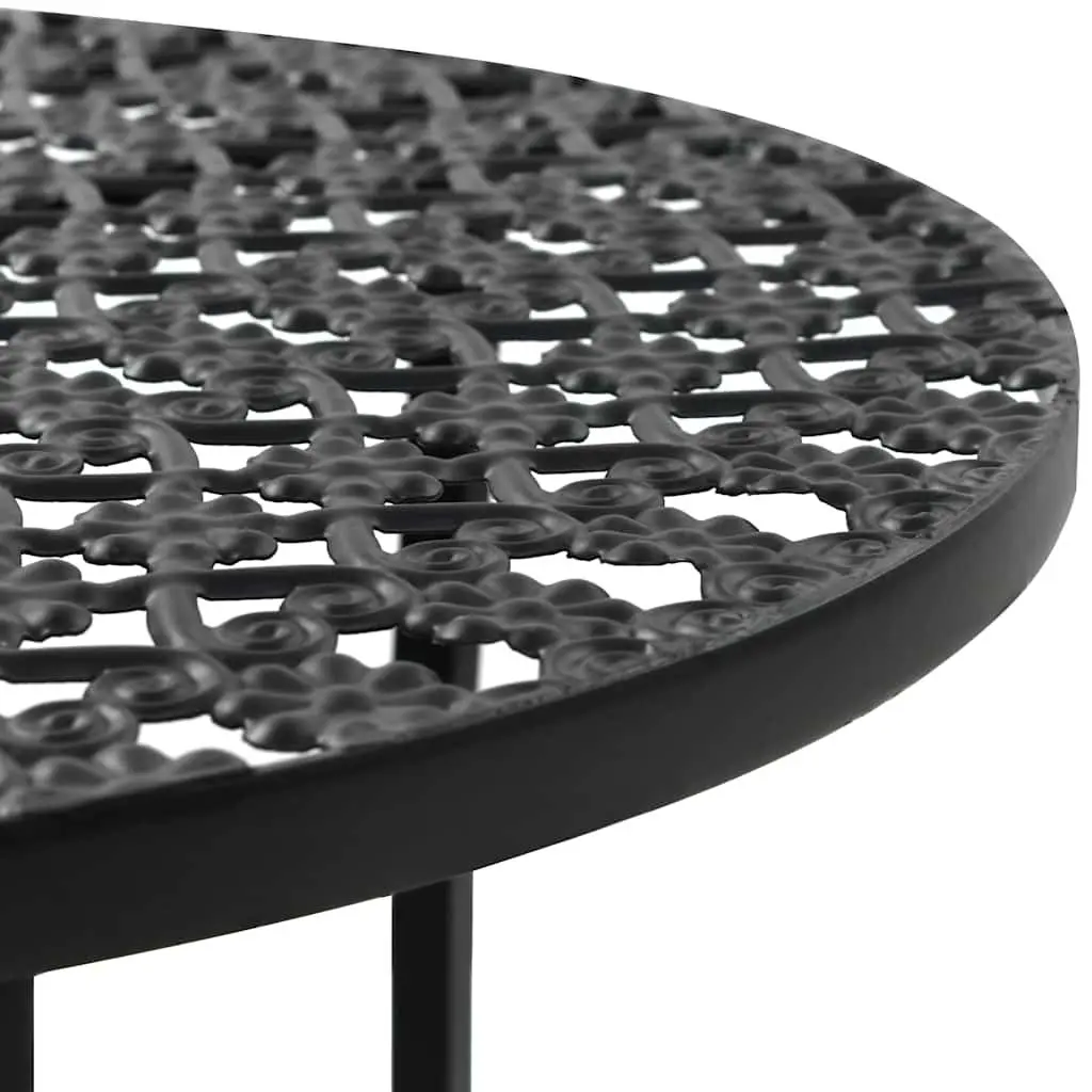 Metal Bistro Table with Antique Accents