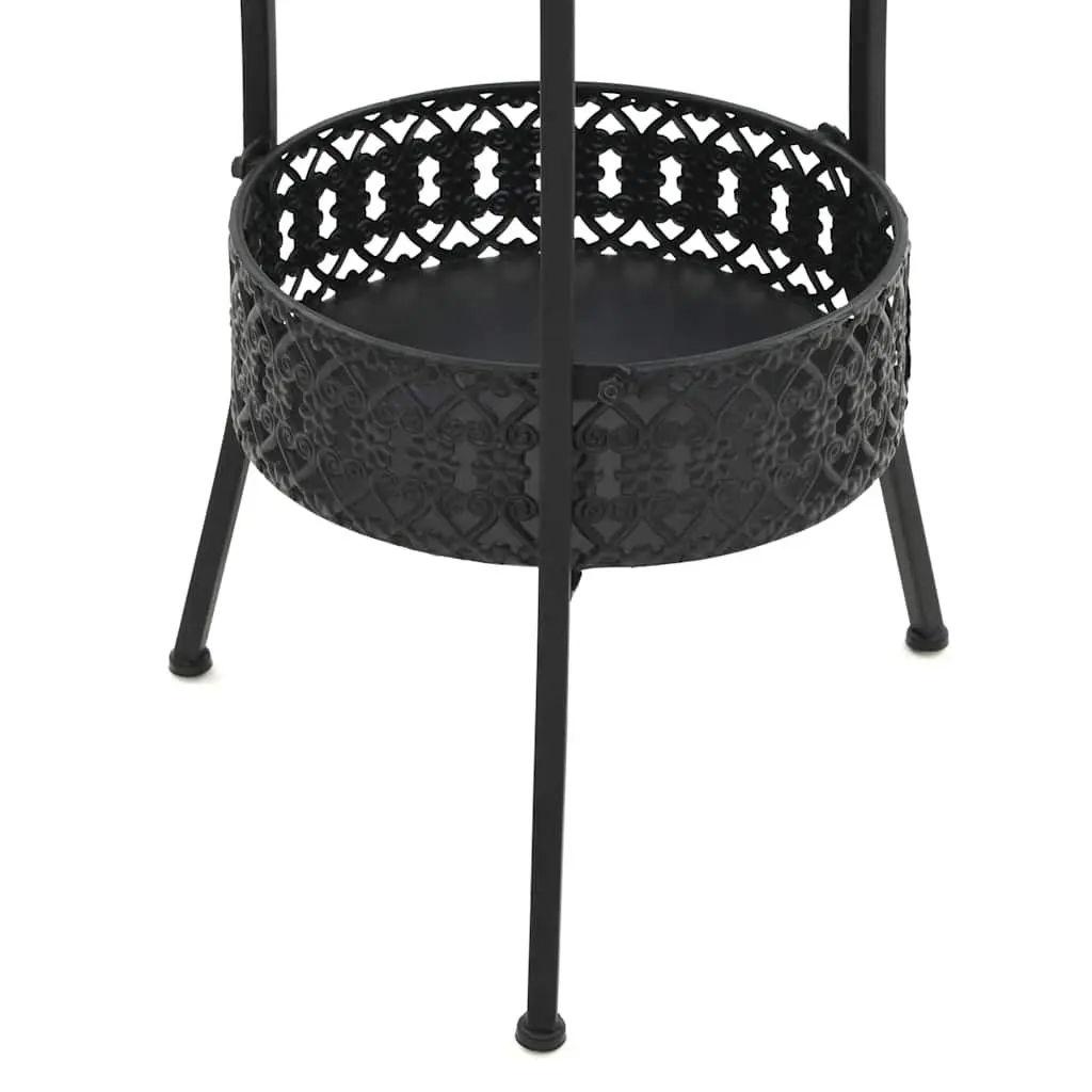 Metal Bistro Table with Antique Accents