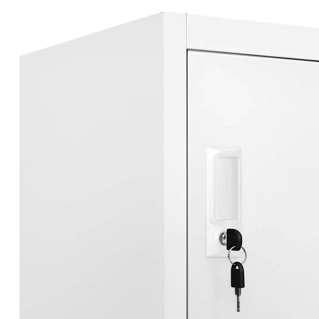 Metal Locker Cabinet with 18 Lockable Compartments
