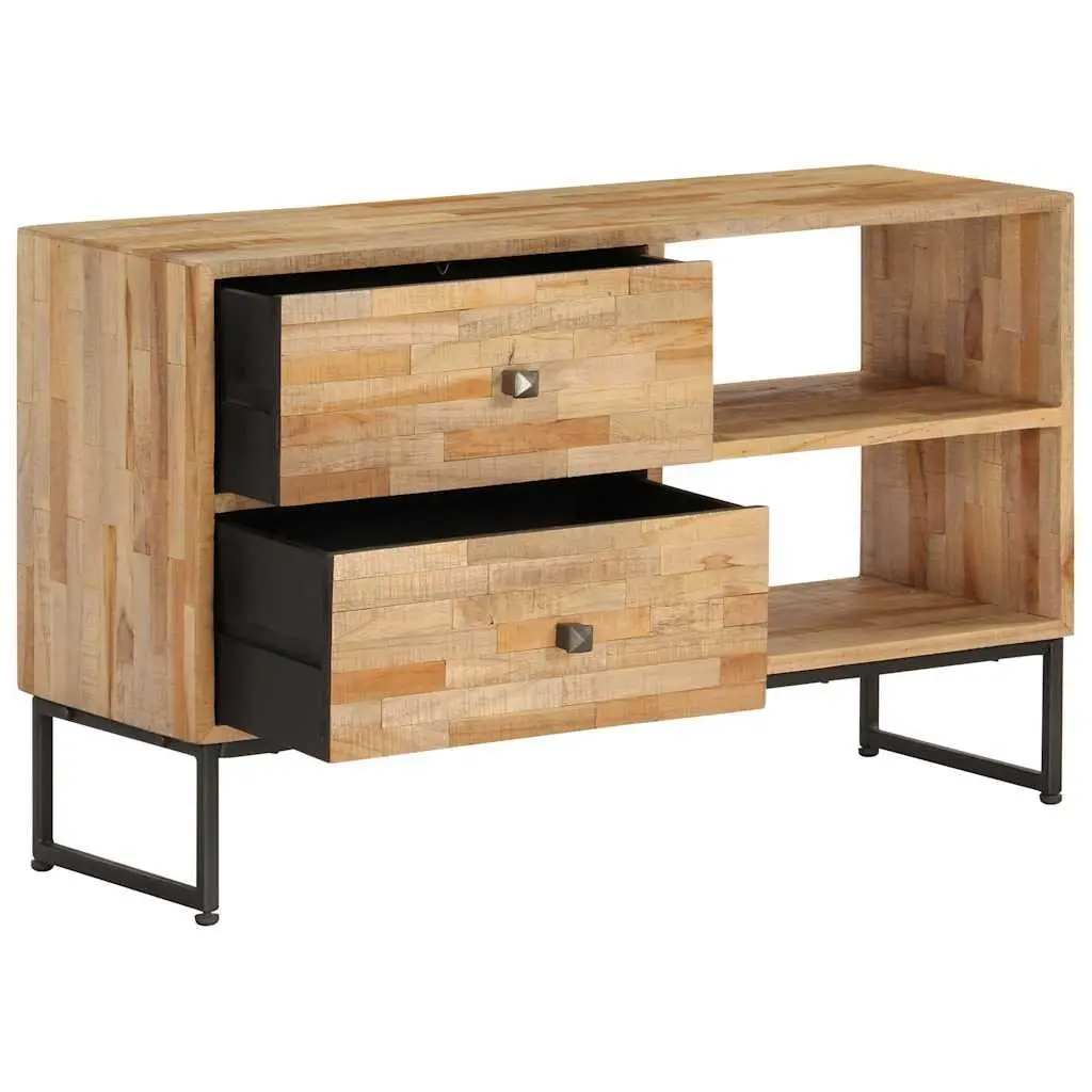 TV Cabinet Reclaimed Teak Wood 90 x 30 x 55 cm Brown Rustic Handmade