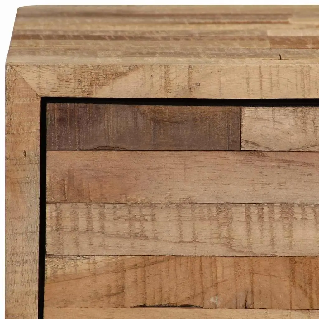 TV Cabinet Reclaimed Teak Wood 90 x 30 x 55 cm Brown Rustic Handmade