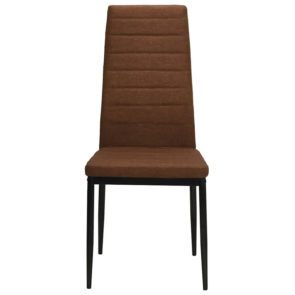 Dining Chairs Set of 2 Brown Contemporary Kitchen Seating Padded Ergonomic