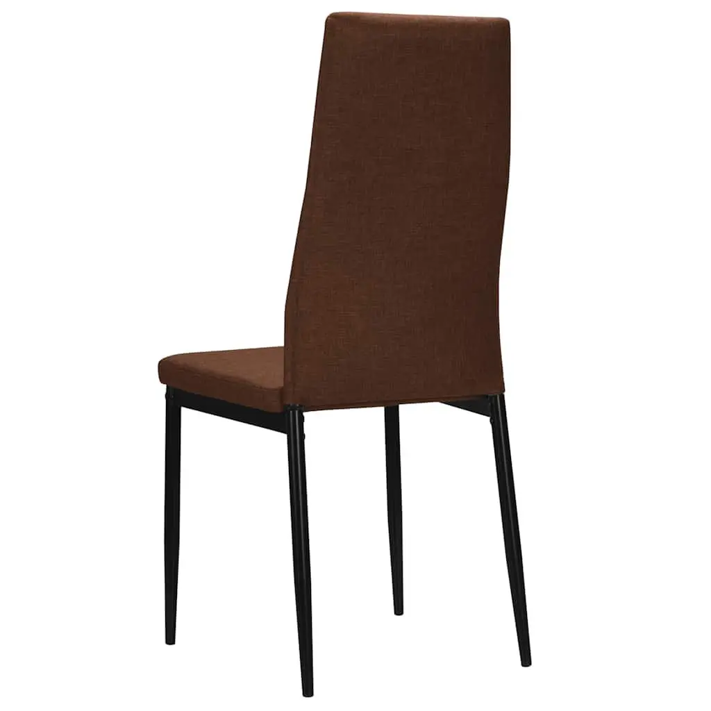 Dining Chairs Set of 2 Brown Contemporary Kitchen Seating Padded Ergonomic