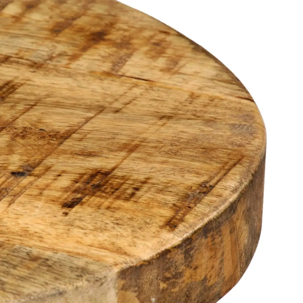 Solid Mango Wood Bar Stools Set of 2 for Dining Room