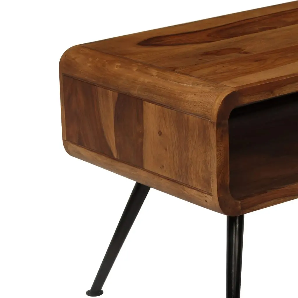 Solid Acacia Wood Coffee Table with Vintage Appeal