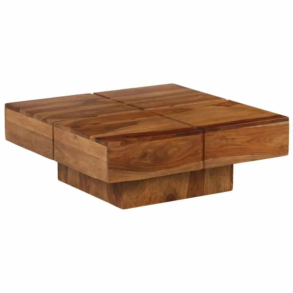 Coffee Table 80x80x30 cm Solid Acacia Wood Brown Accent Side End Living Room