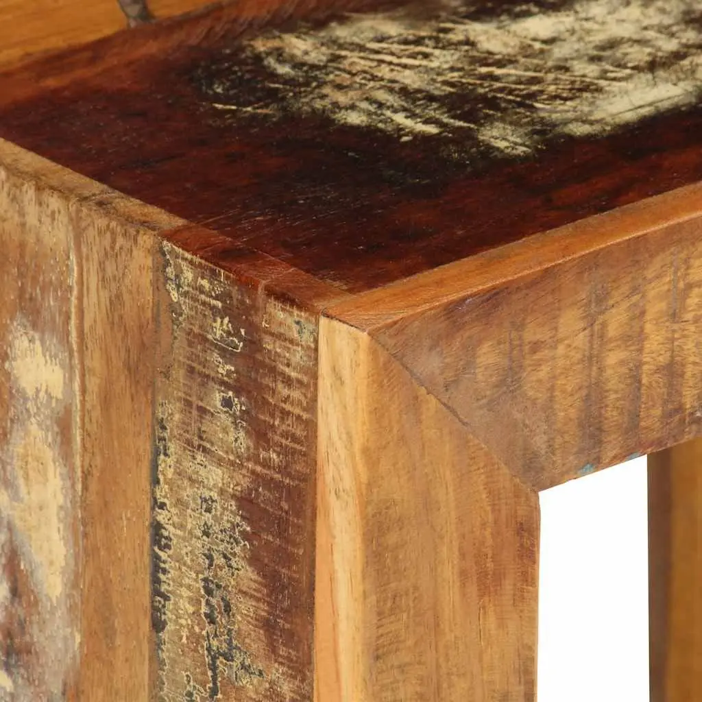 Solid Reclaimed Wood Stool 40x30x40cm Brown Side Table